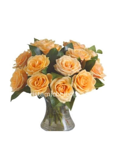 Bouquet di rose arancio
