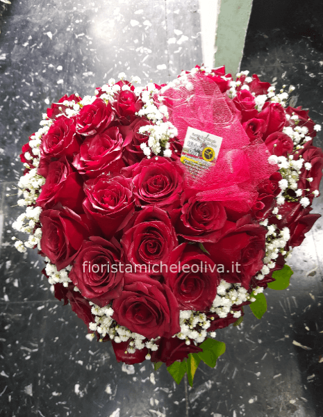 Cuore rose rosse super extra