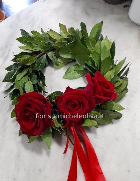 Coroncina per laurea lavorata